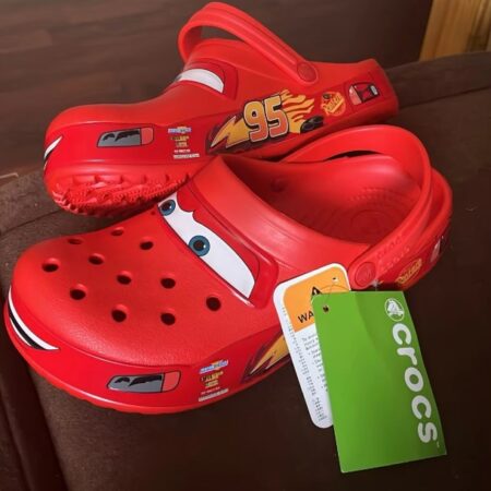 Disney Mcqueens Pixar Cartoon Solid Waterproof Slippers Outdoor Sand Sandals Casual Breathable Ankle-wrap